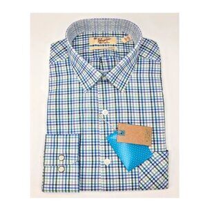 PENGUIN MUNSINGWEAR MEN WEAR DRESS SLIM FIT BLUE HORIZON SHIRT